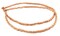 The Bead Chest Copper Nugget Natural Wood Beads (5mm): Organic Eco-Friendly Wooden Bead Strand for DIY Jewelry, Crafts, Necklace and Bracelet Making